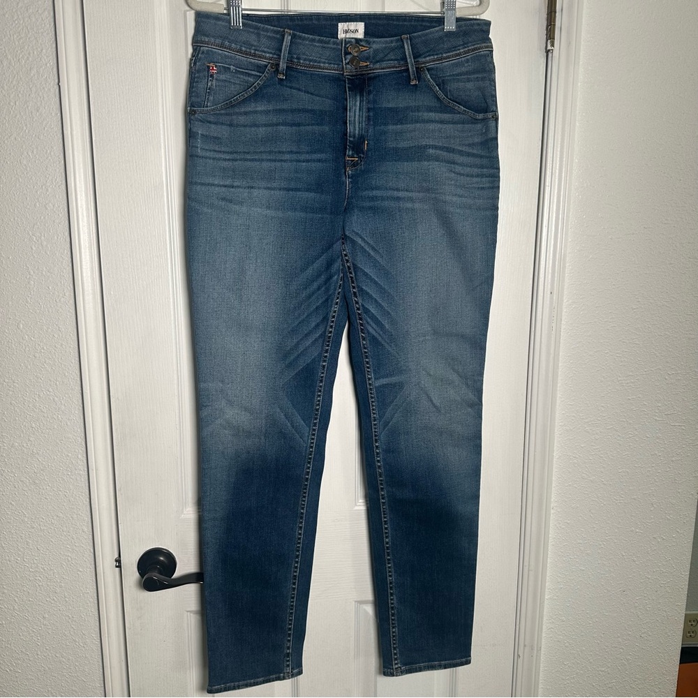 Hudson supermodel mid rise: skinny jeans women's size 33 NWT